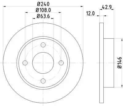 Compra Hoy Disco de freno HELLA 8DD 355 104-631 HELLA 8DD 355 104-631